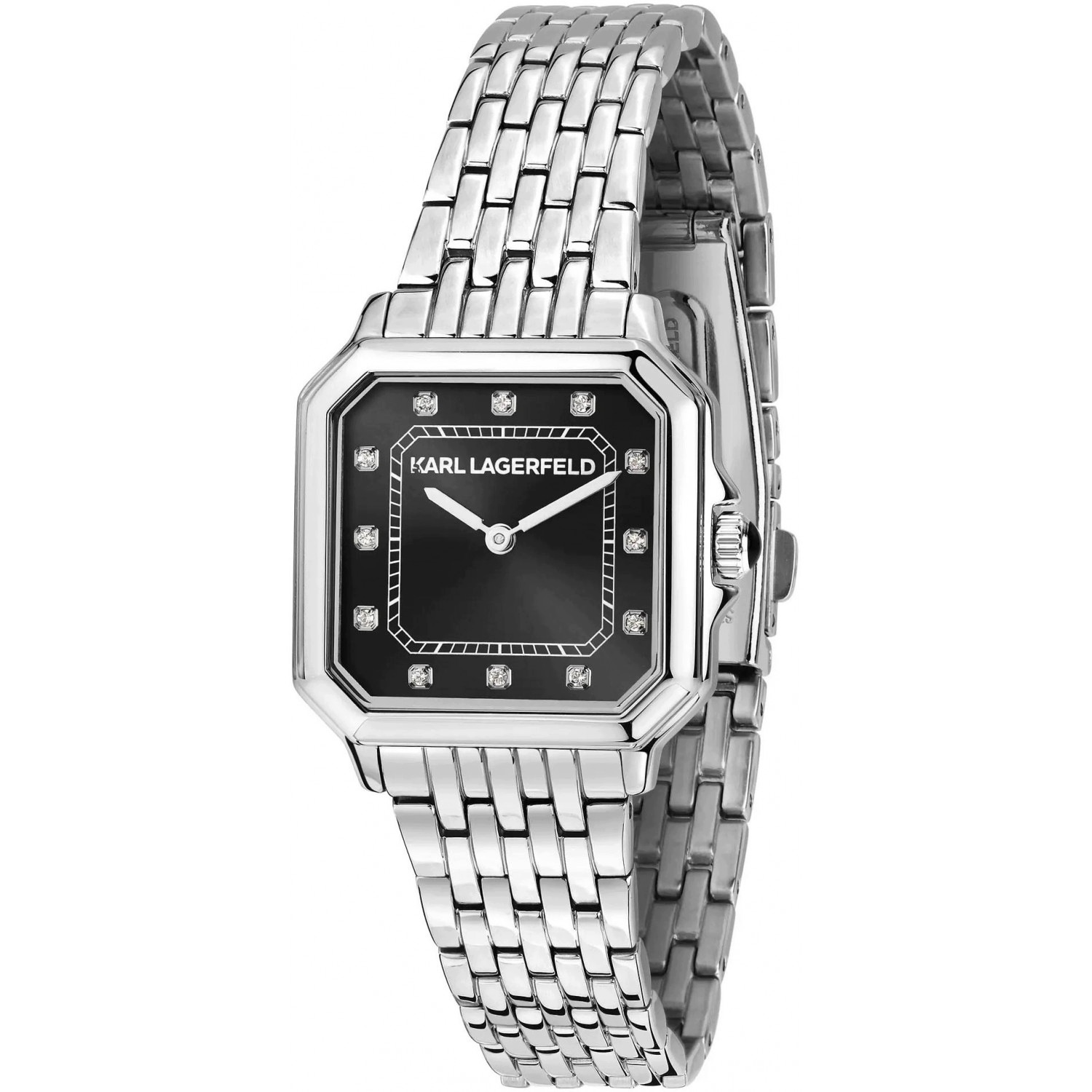Dámské hodinky Karl Lagerfeld R0553110507 Zirkony stříbrné