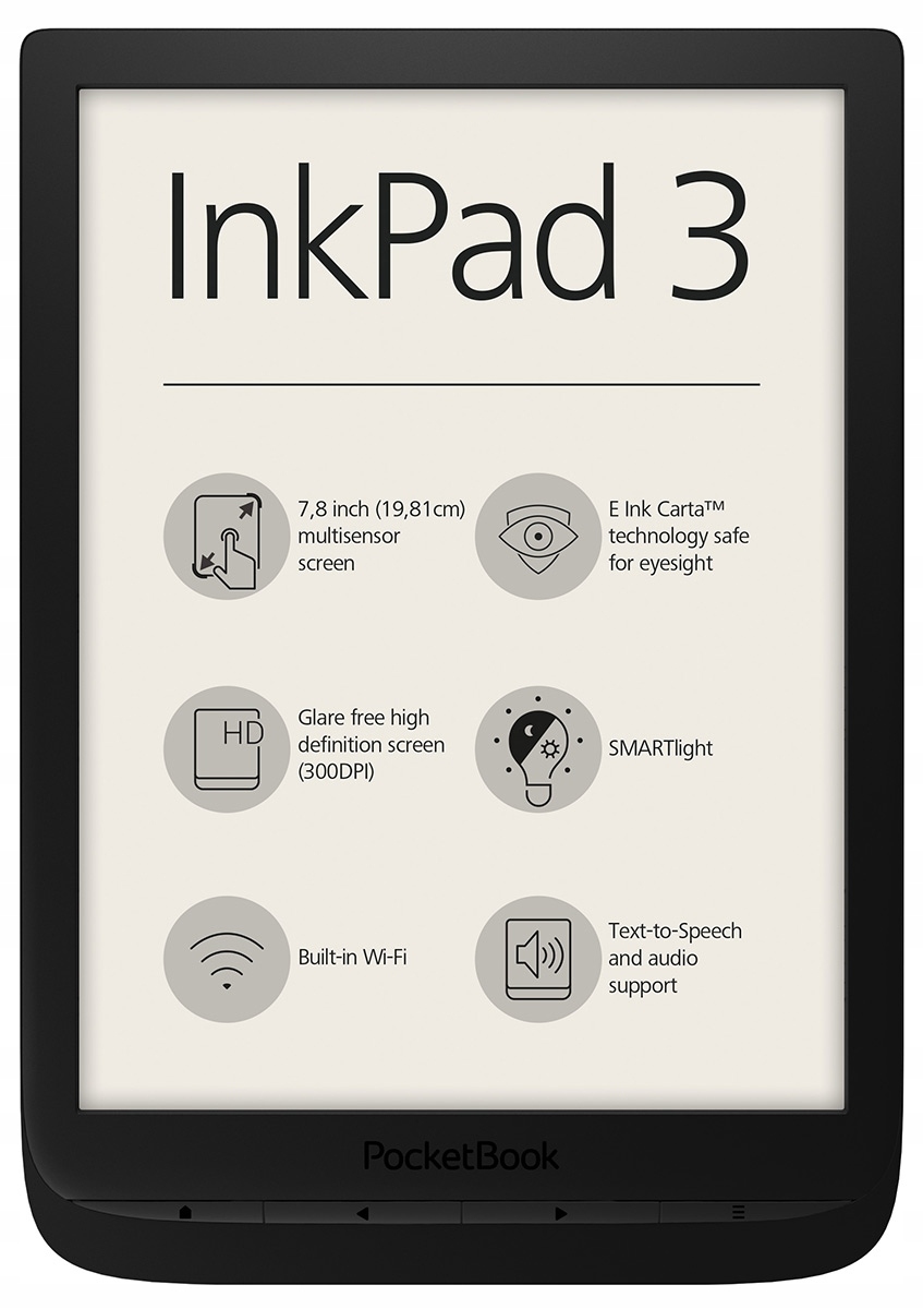 

Czytnik e-booków 7,8'' PocketBook InkPad 3 Wi-Fi