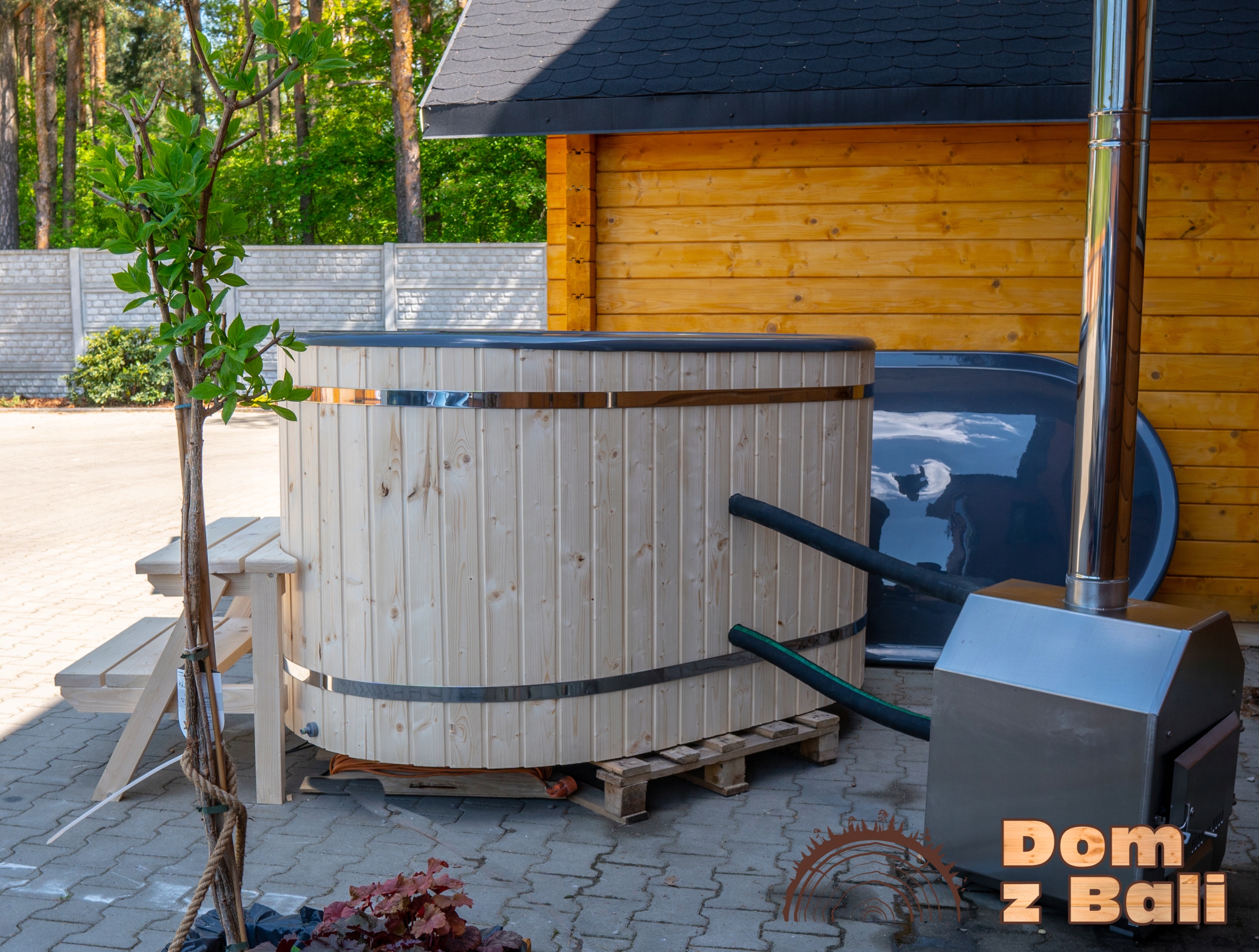 Balia beczka ogrodowa , ruska bania, jacuzzi Długość (cm) 190