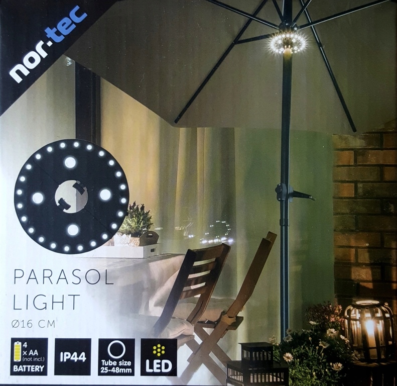 

Lampa Pod Parasol Ogrodowy Led 4XAA