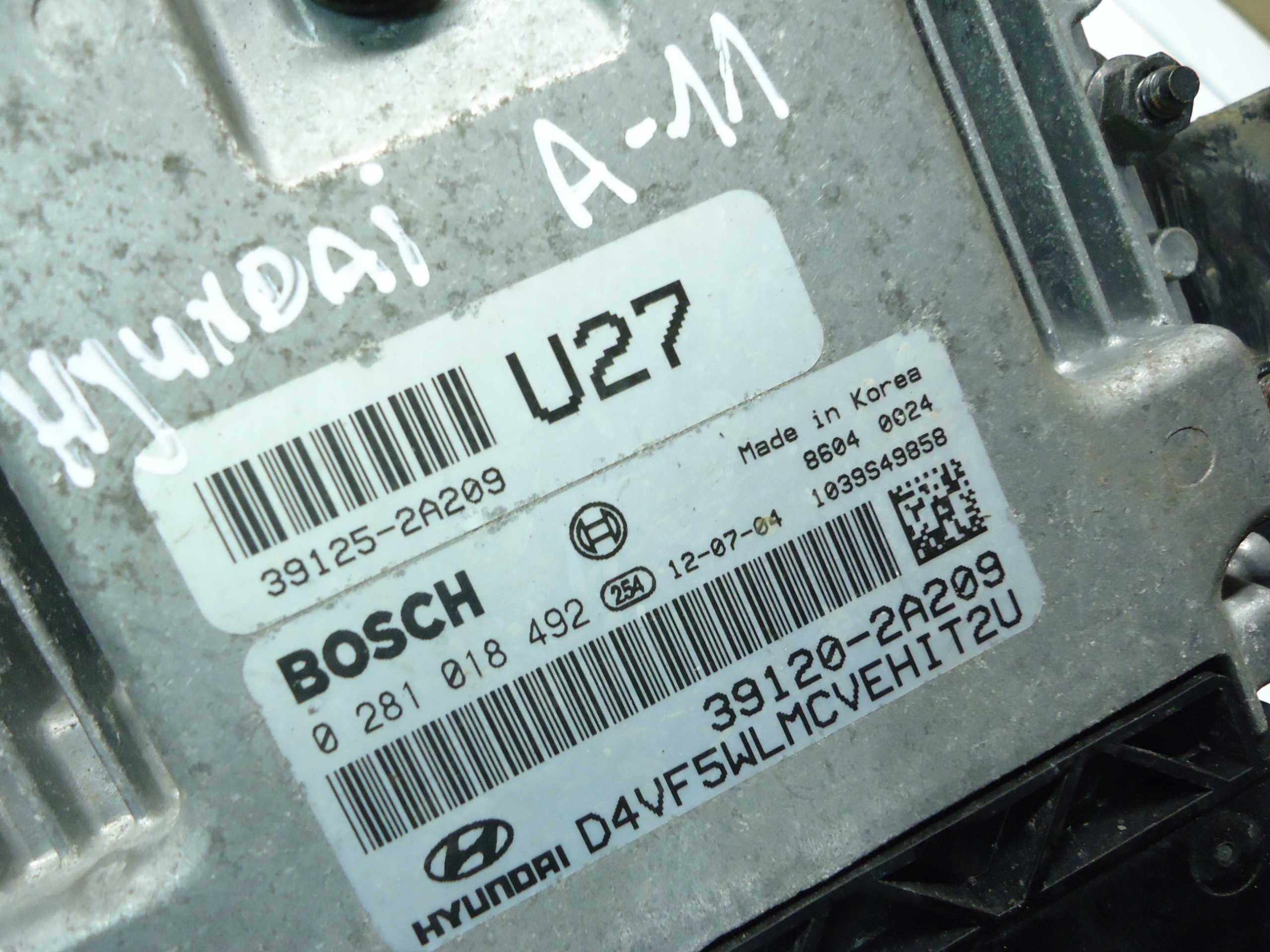 HYUNDAI I40 1.7 CRDI 1.7CRDI computer Motore 39120-2A209 0281018492