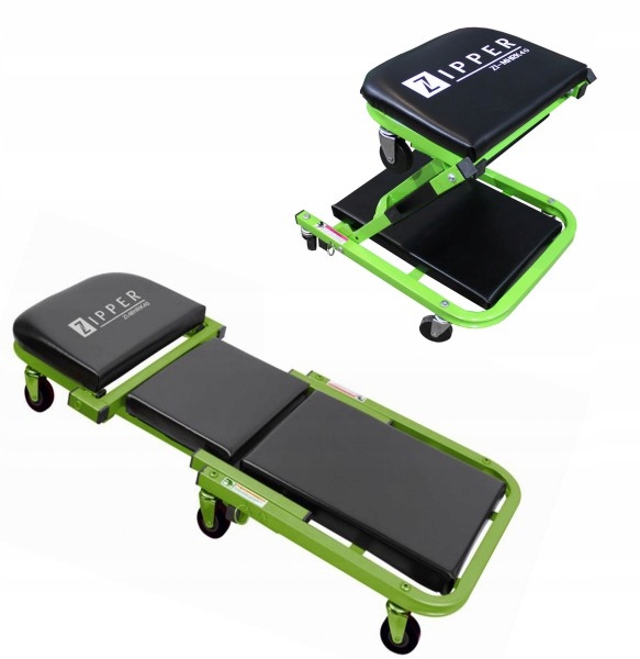 Dílenské lehátko, stolička 2v1 Zipper ZI-MHRK40 dílenská židle kolečka