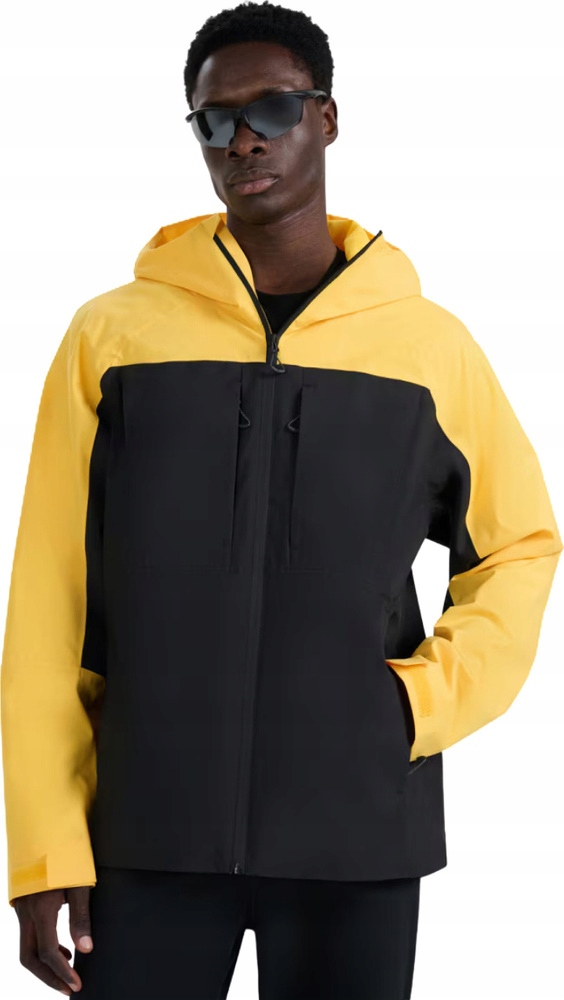 Pánská Treková Bunda 4F M1010 Žluto-černá 4FWAW25TTJAM1010 71S vel. 2XL