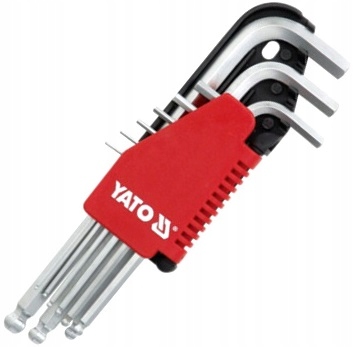 

Yato Klucze Imbusowe Hex Kulka 1,5-10MM Kpl. 10EL
