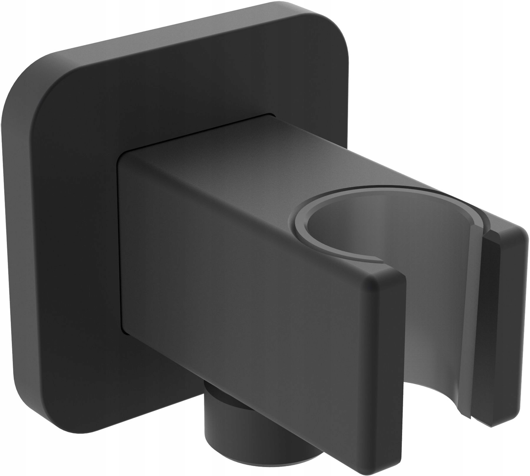 PRZYŁĄCZE KĄTOWE Z UCHWYTEM CZARNY MAT OMNIRES