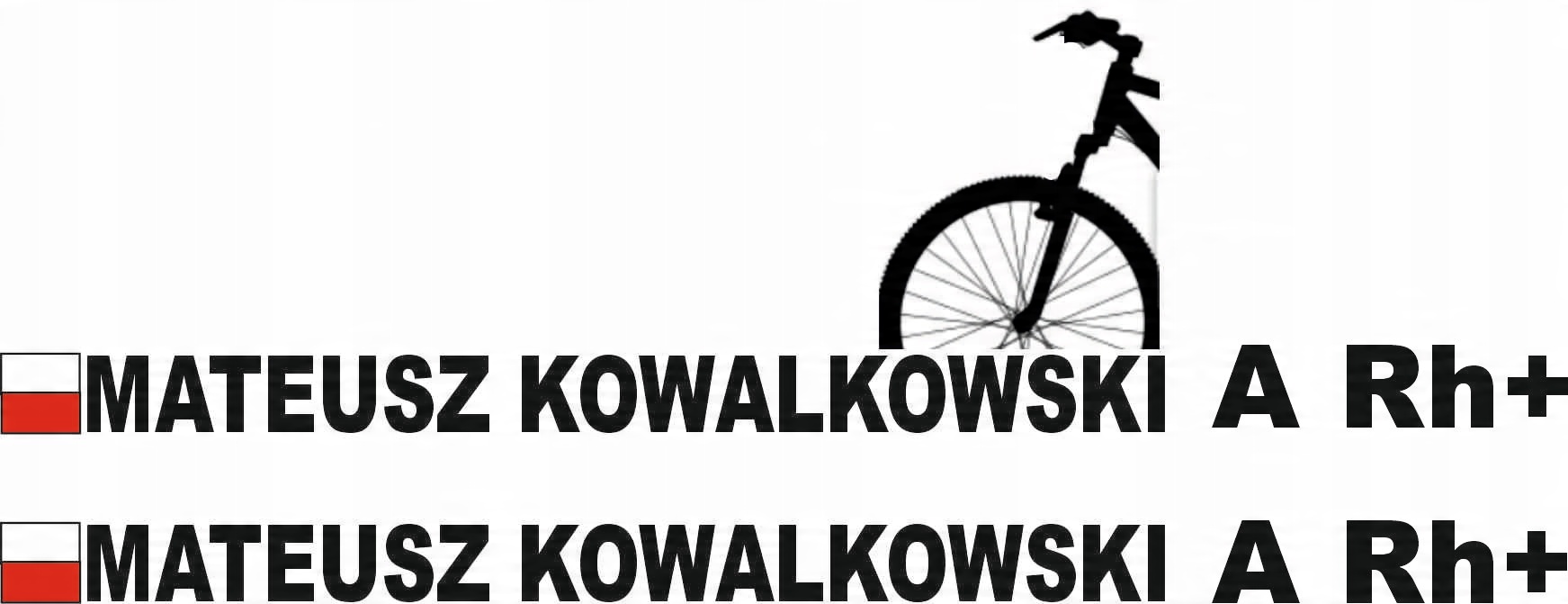 

Naklejka Flaga Nazwisko Imie Grupa Krwi 2szt