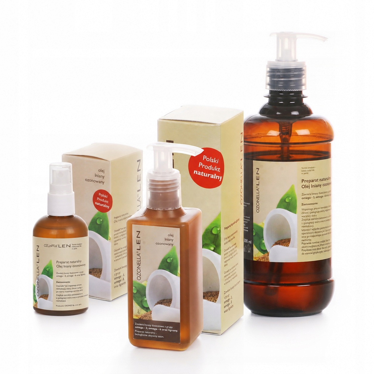 Gratis! Ozonella Len Olej Lniany Z Ozonem Oliwa Ozonowana 500 ml