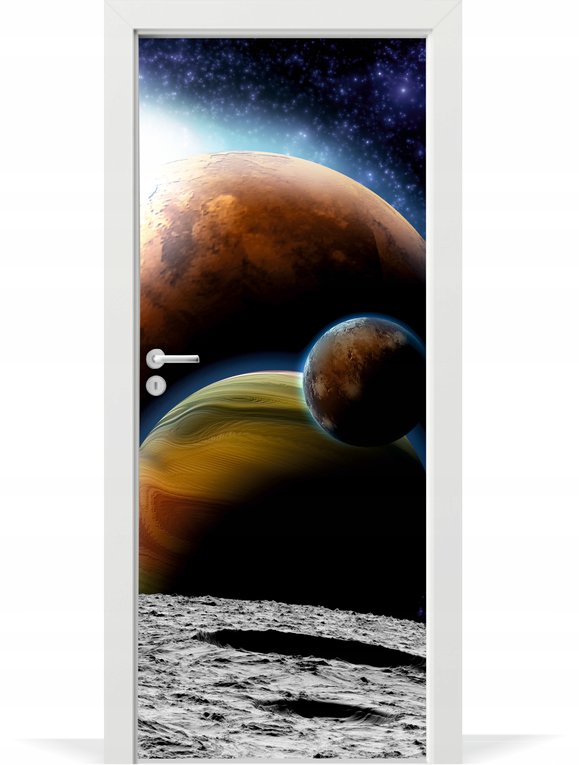 

Folia fototapeta na drzwi Kosmos planety krater