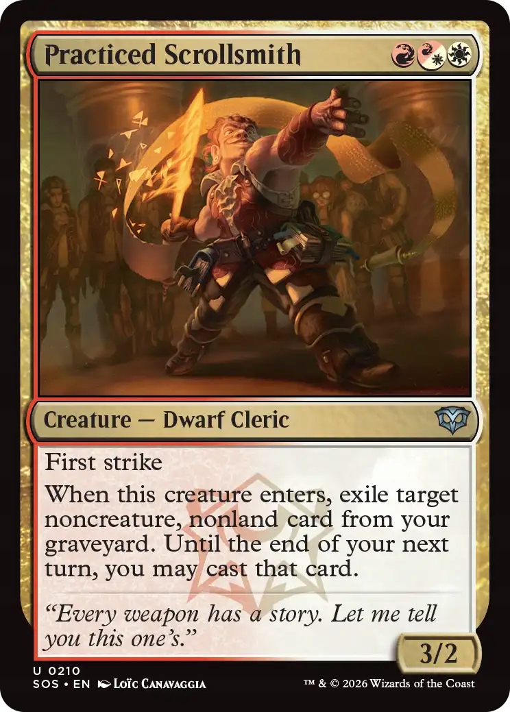 Mtg 2x Practiced Scrollsmith (u)
