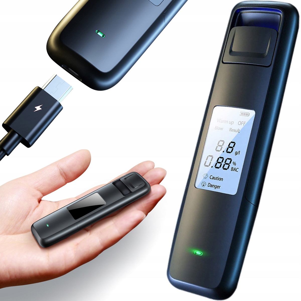 

Alkomat Tester Cyfrowy Bezustnikowy LCD Usb Szybki