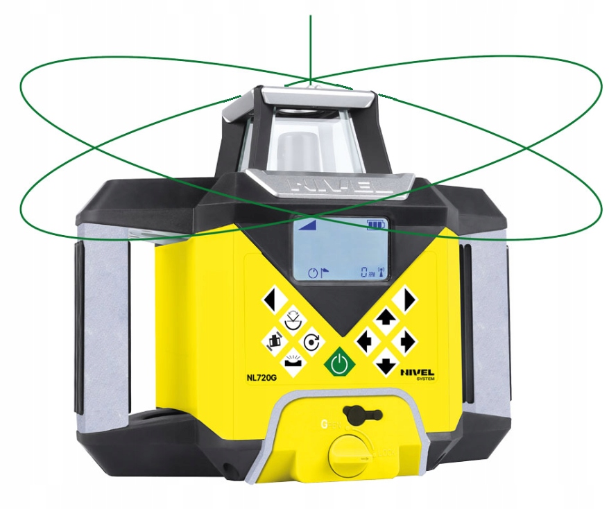 NIVEL SYSTEM LASER OBROTOWY 700m NL720GD AKCESORIA Model NL 720G