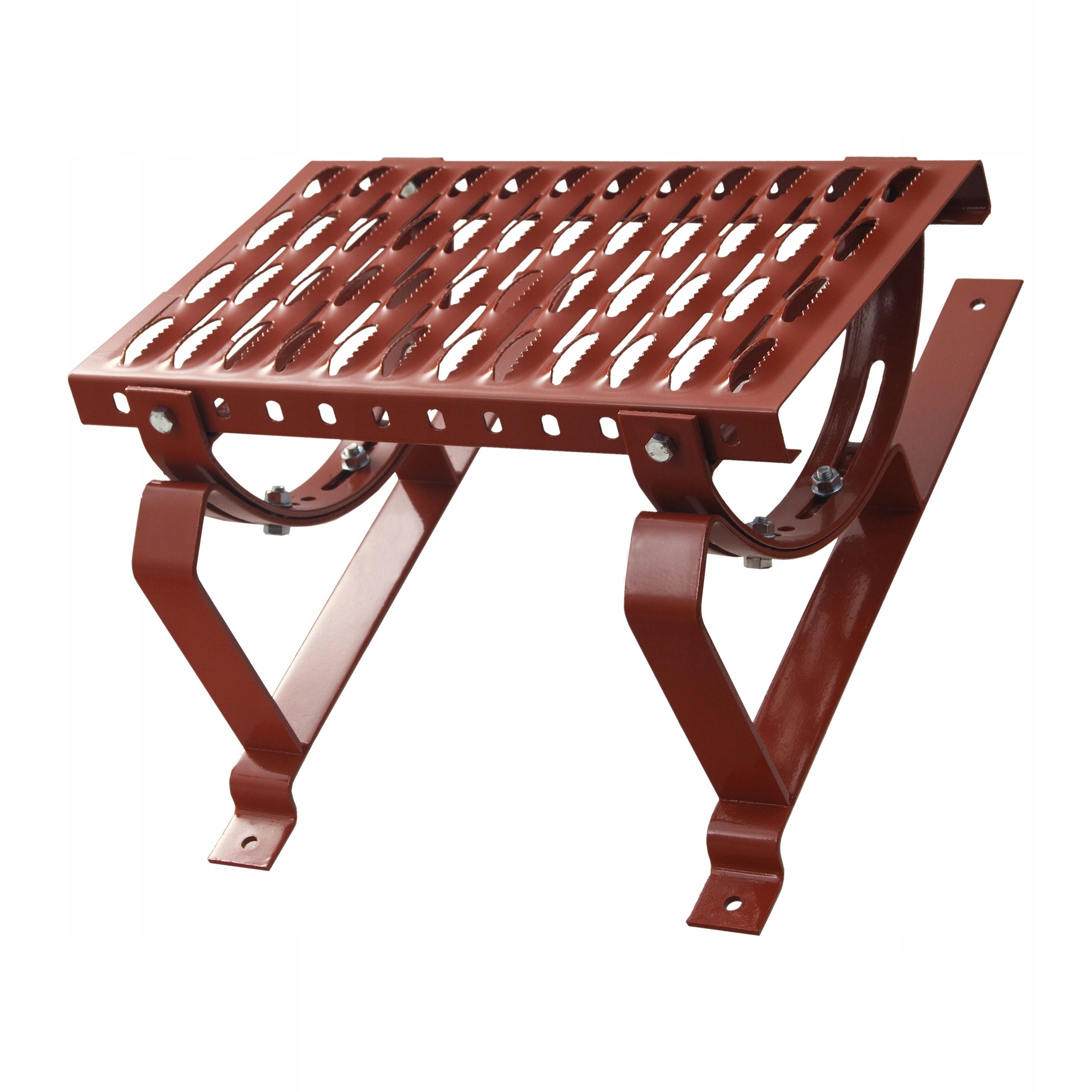 Kompletna ława kominiarska 100cm do blachodachówki 330/30 Ceglasta Ral 8004