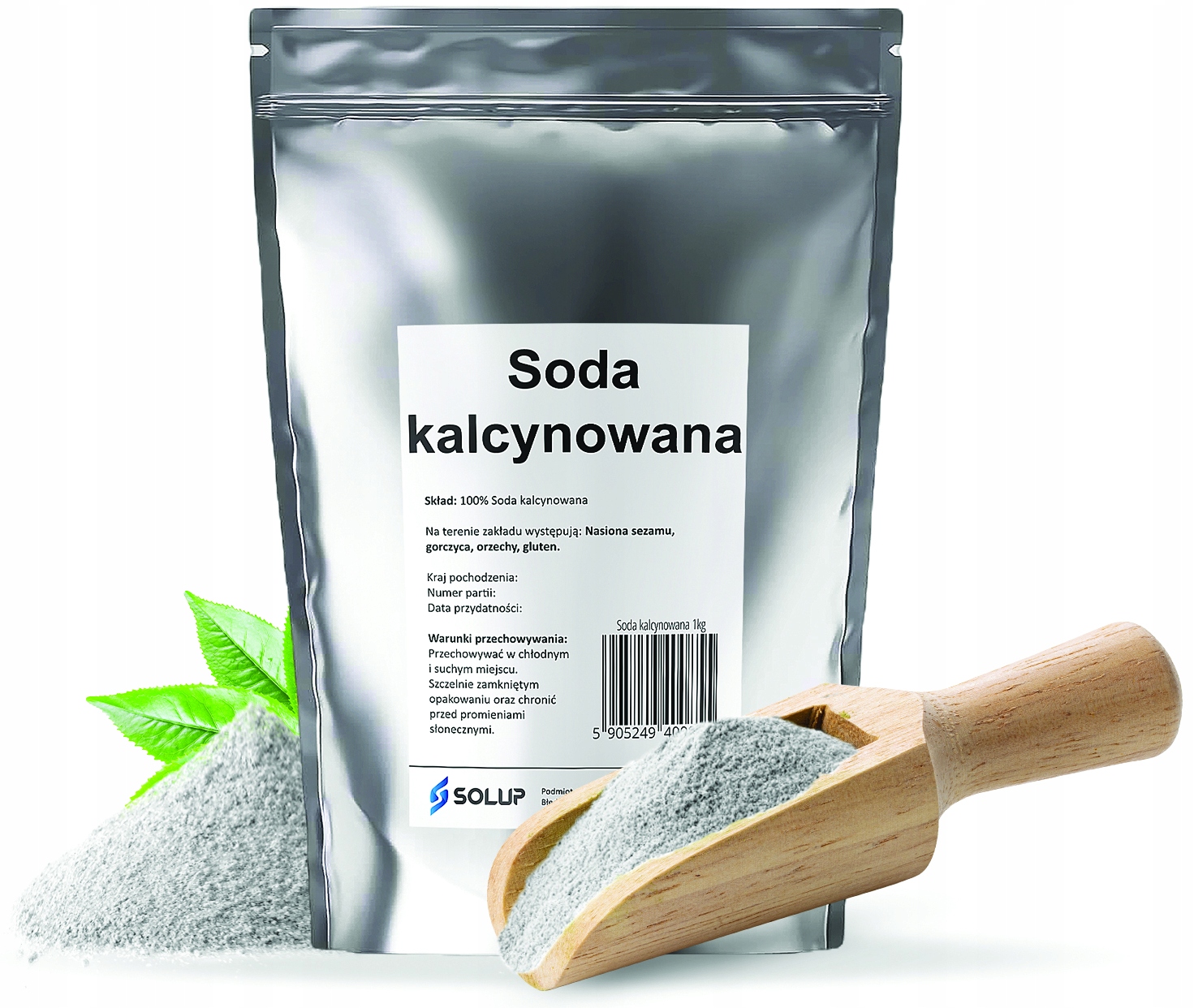 

Soda Kalcynowana Piorąca Węglan Sodu czysty 1kg