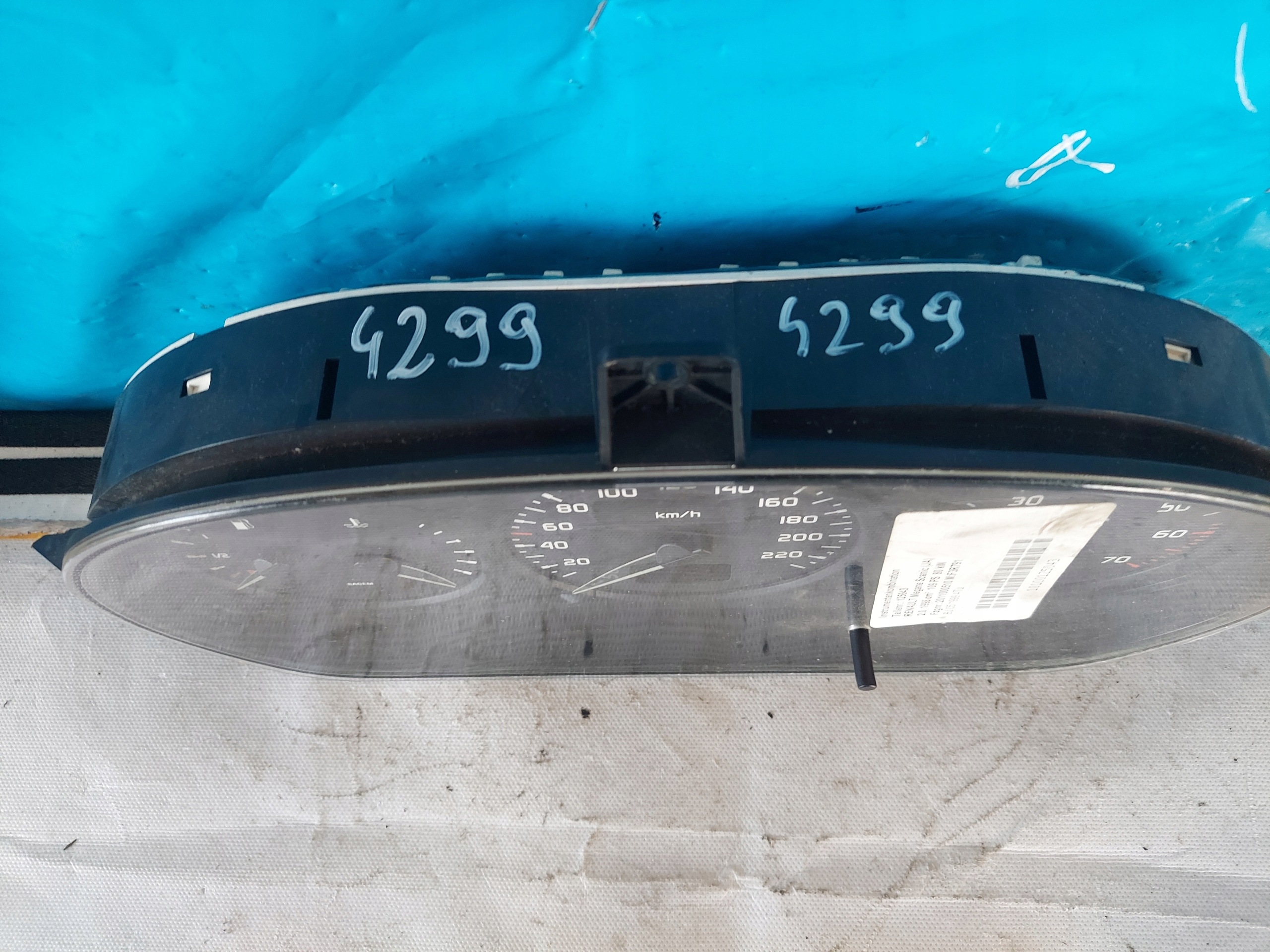 dials clock MEGANE SCENIC 2.0 B