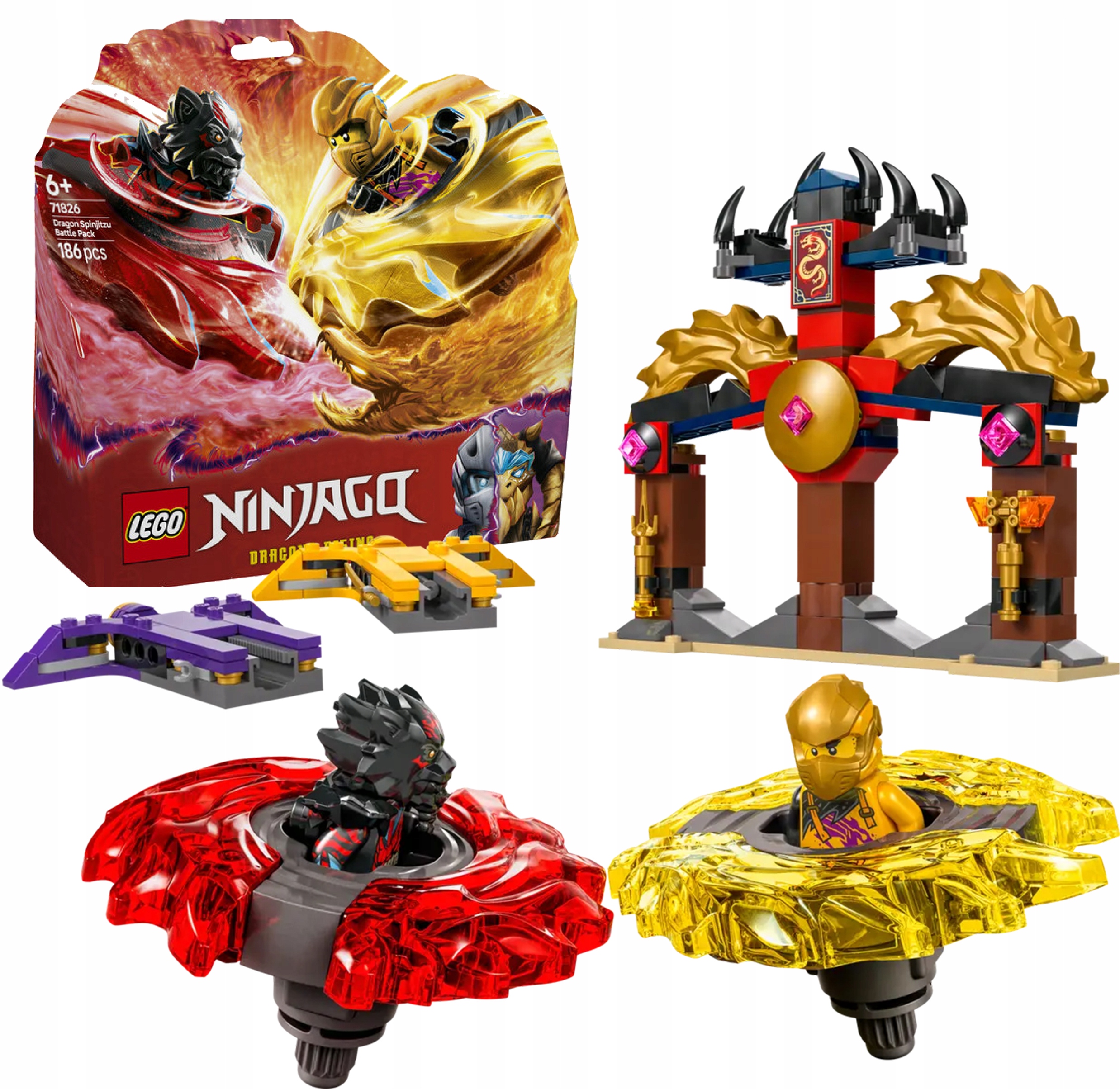 Lego Ninjago Dračí Spinjitzu Bojová sada 71826