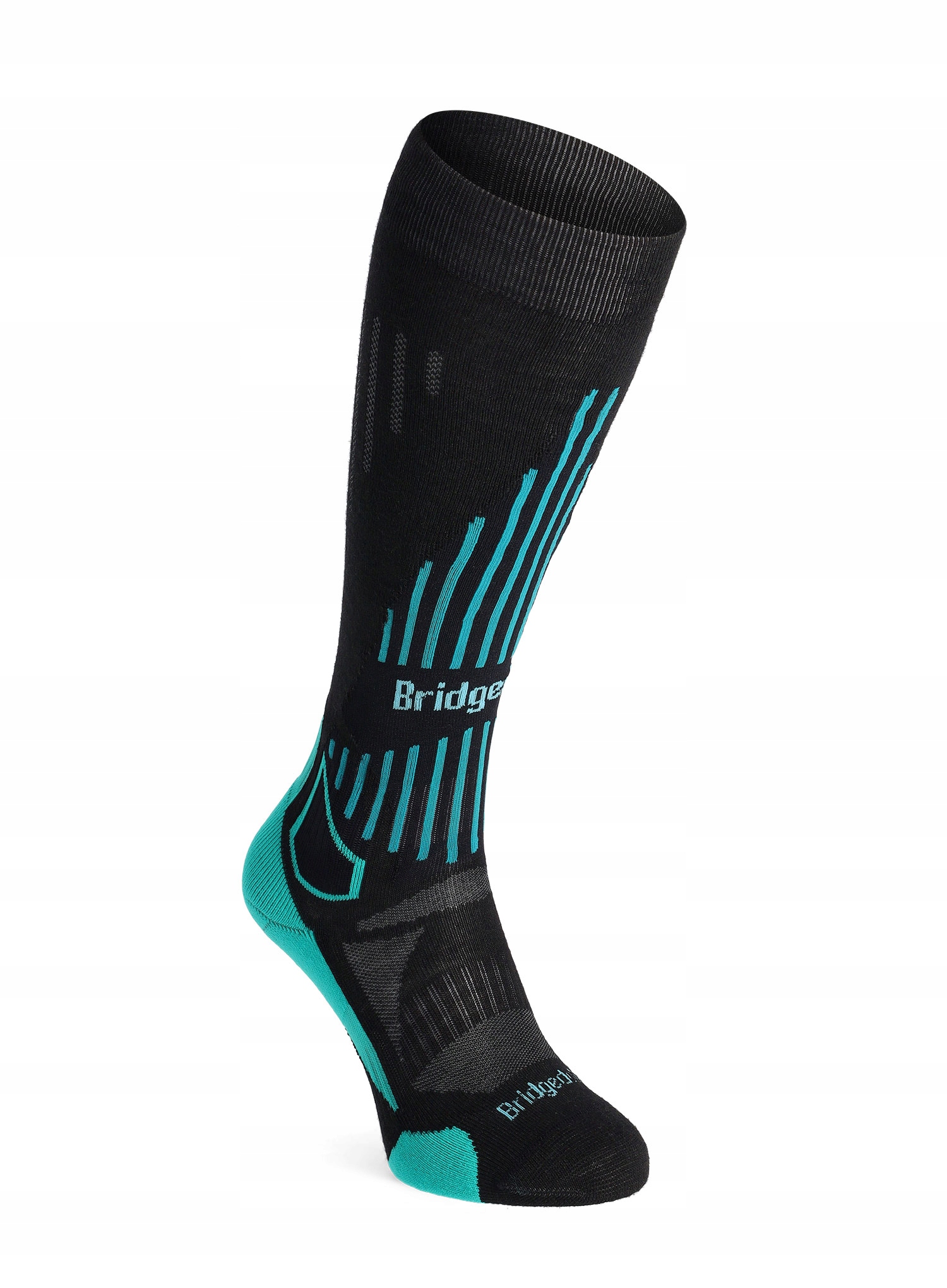 Skarpety narciarskie damskie Bridgedale Ski Lt Merino black/blue 35-37