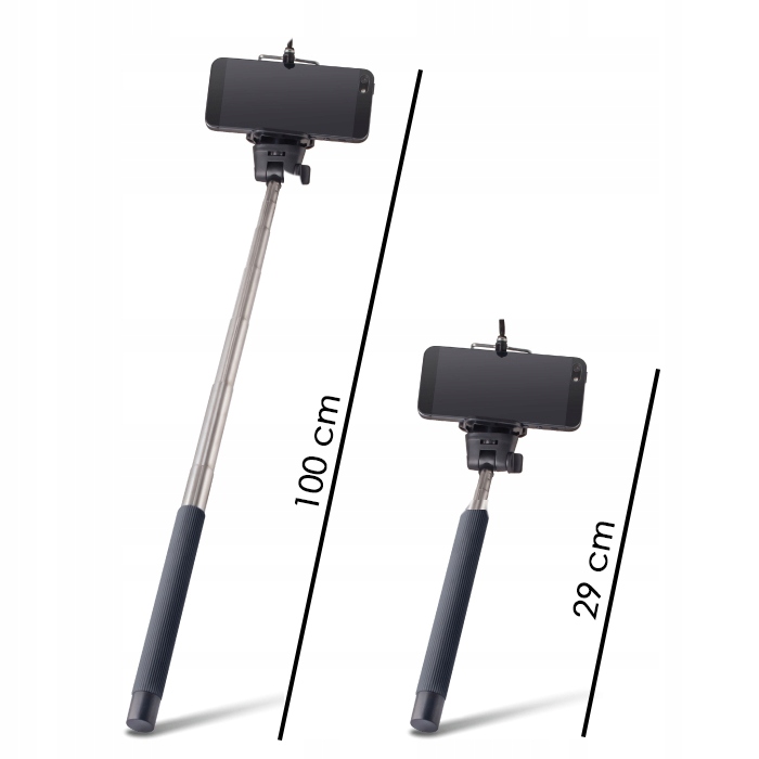 SELFIE STICK MONOPOD WYSIĘGNIK 100 cm DO TELEFONU Marka Inna