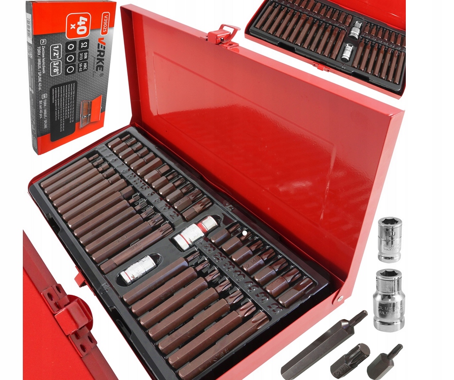 Zestaw Bitów Końcówek Końcówki Bity Klucz Imbus Torx Spline