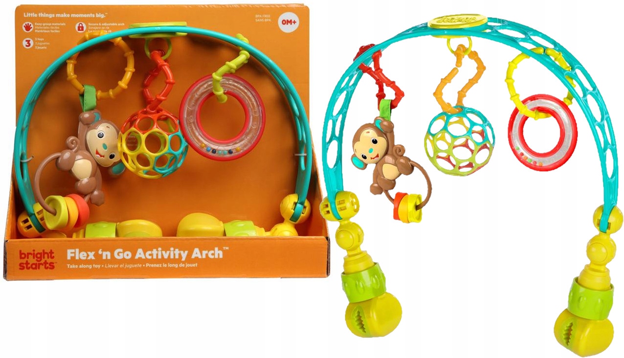 

Oball Pałąk Grzechotka Zabawki Do Wózka Fotelika