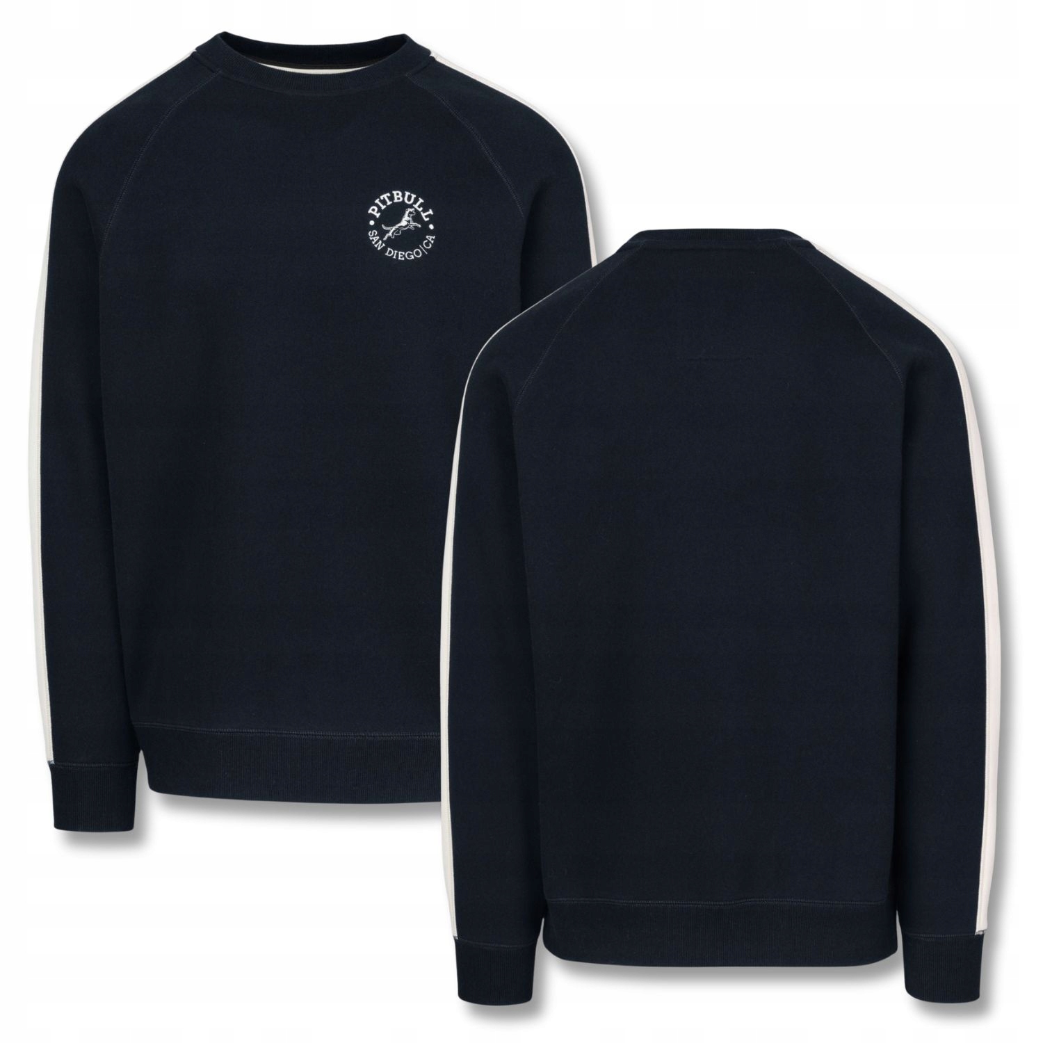 Pánská Mikina Pitbull San Diego Ca Regular Střih Crewneck Lampasy