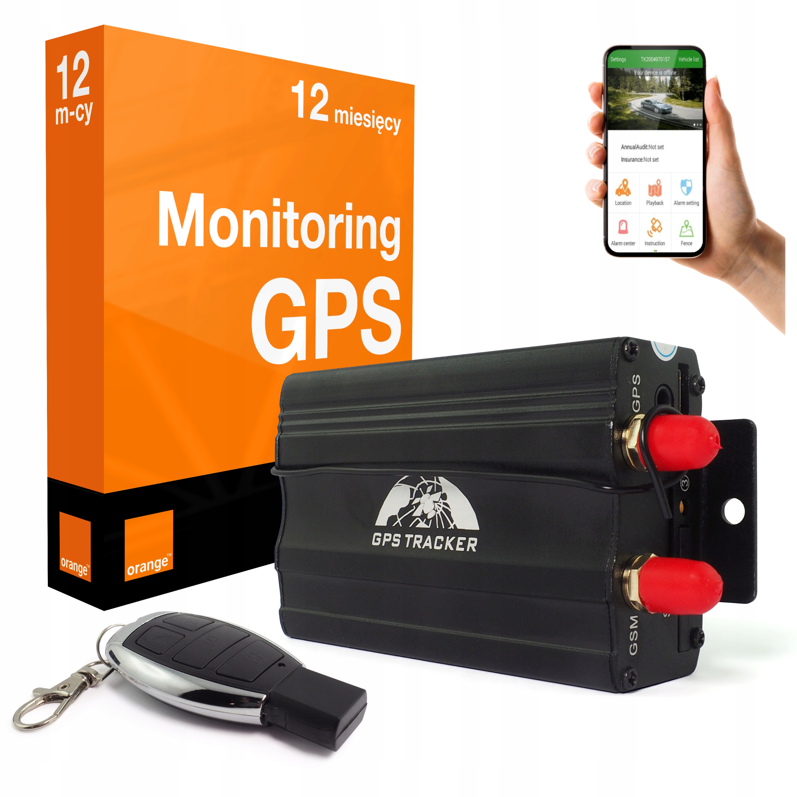 Gps lokátor do auta TK103B Coban Odpočúvanie Odpojenie paliva Sos Sim karta