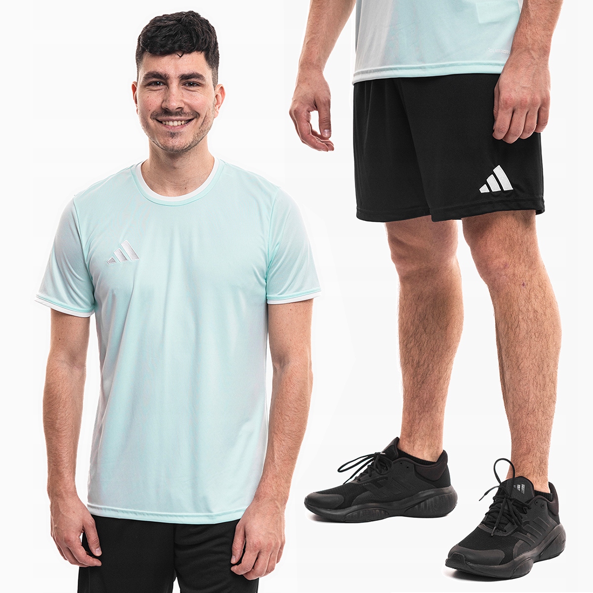 Fotbalový teplákovka adidas Entrada 26 Set Tričko Kraťasy Modrá vel. XXL
