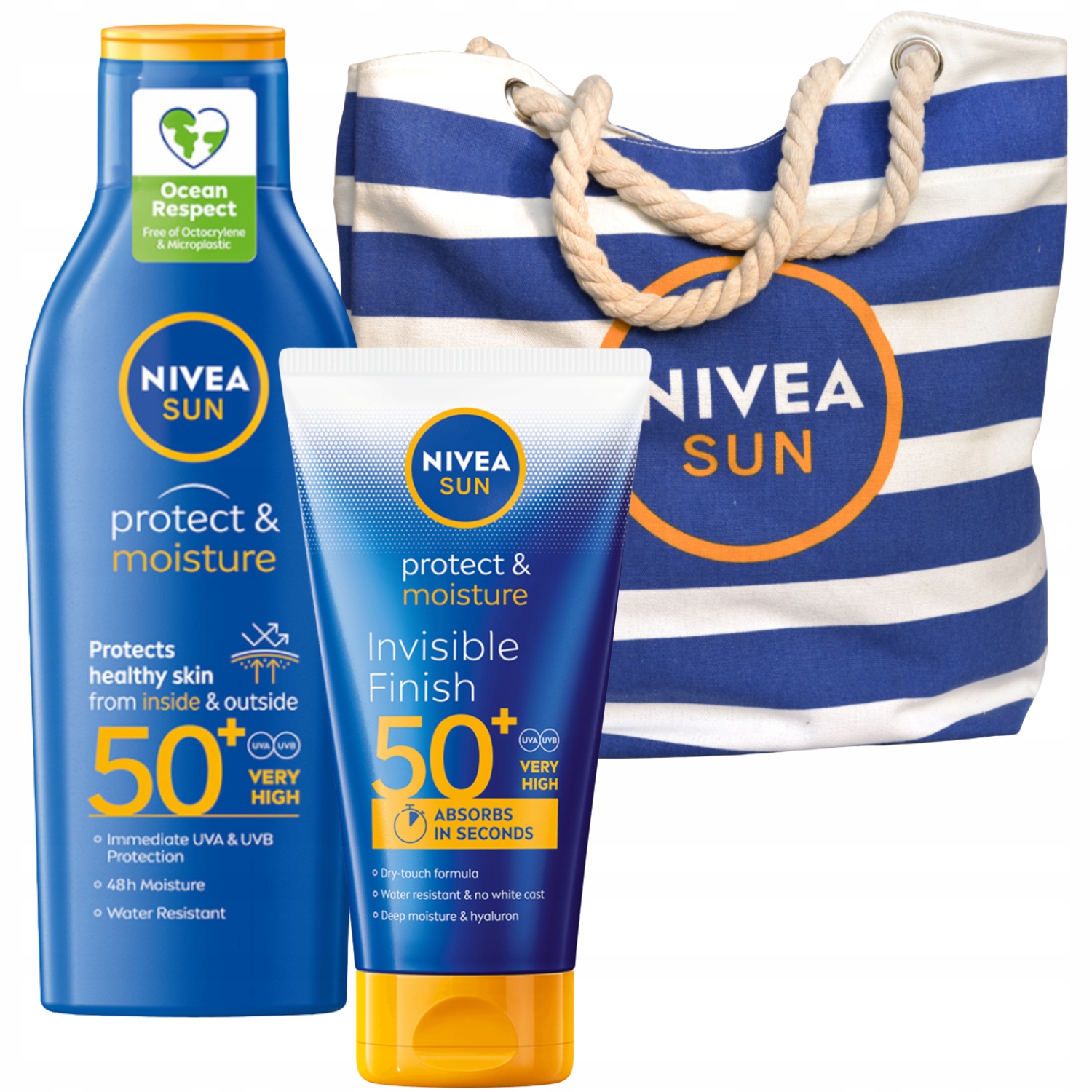 Nivea Sun Balzám na opalování SPF50+ 150 Ml Hydratační SPF50+ 200 Ml +dárek