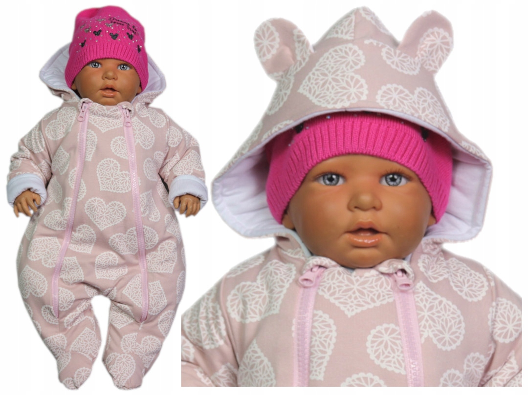 

Kombinezon Pajac Ocieplany Jesień-zima 56 Serca