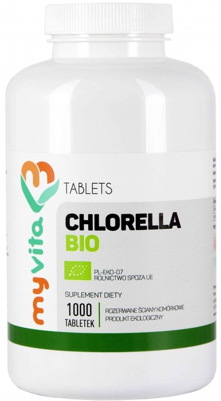 

Myvita Bio Chlorella 1000t Rozerwane Algi Detoks