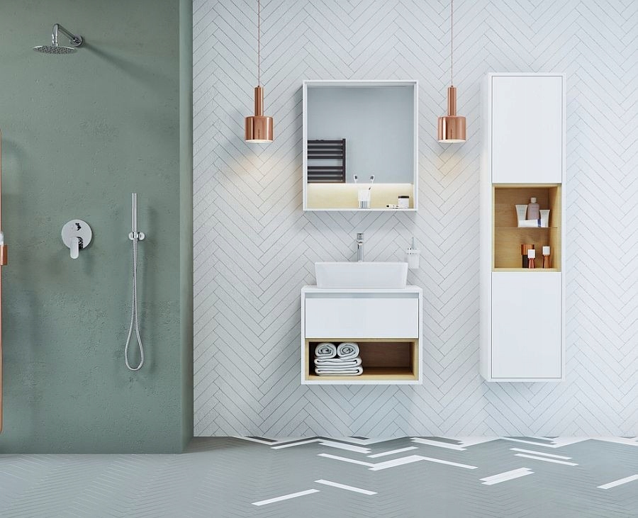 Słupek biały/dąb Tuto Excellent MLEX.0201.400.WHBL Marka Excellent