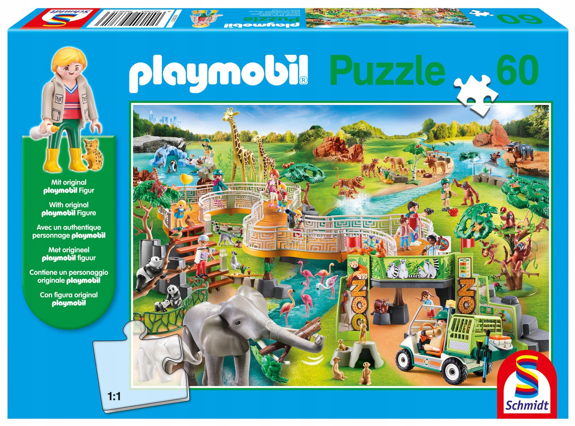 

Schmidt Puzzle 60 el Playmobil Zoo figurka