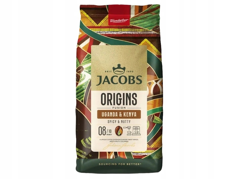 Kawa ziarnista Jacobs Orignis Fusion Uganda & Kenya Beans 1 kg