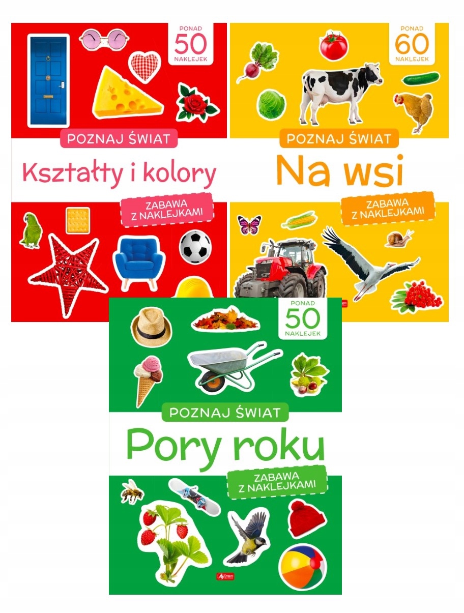 

Poznaj świat Naklejki Pakiet 3w1
