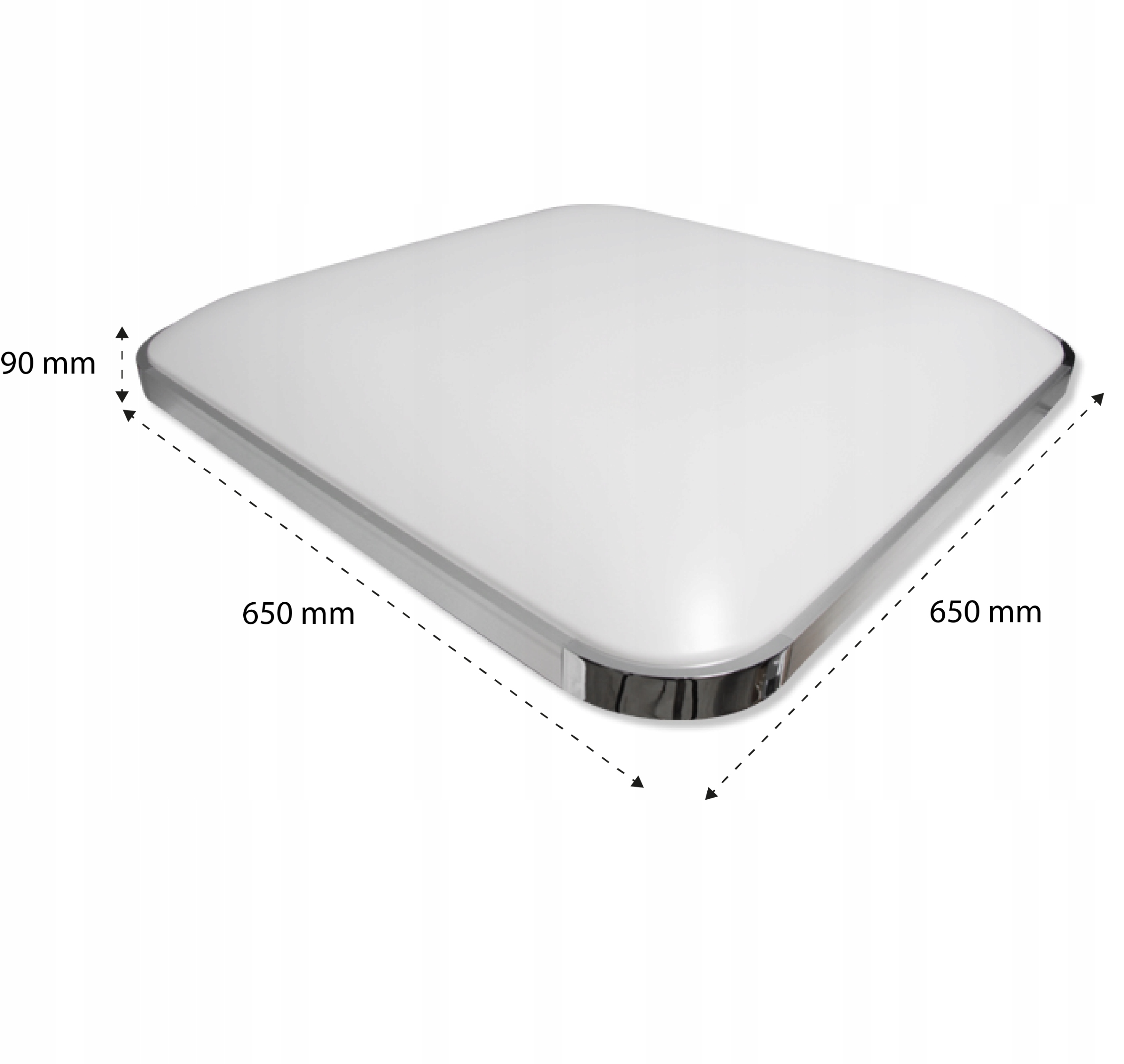 Plafon LED sufitowy oprawa LAMPA panel 64W 65cm Głębokość produktu 9 cm