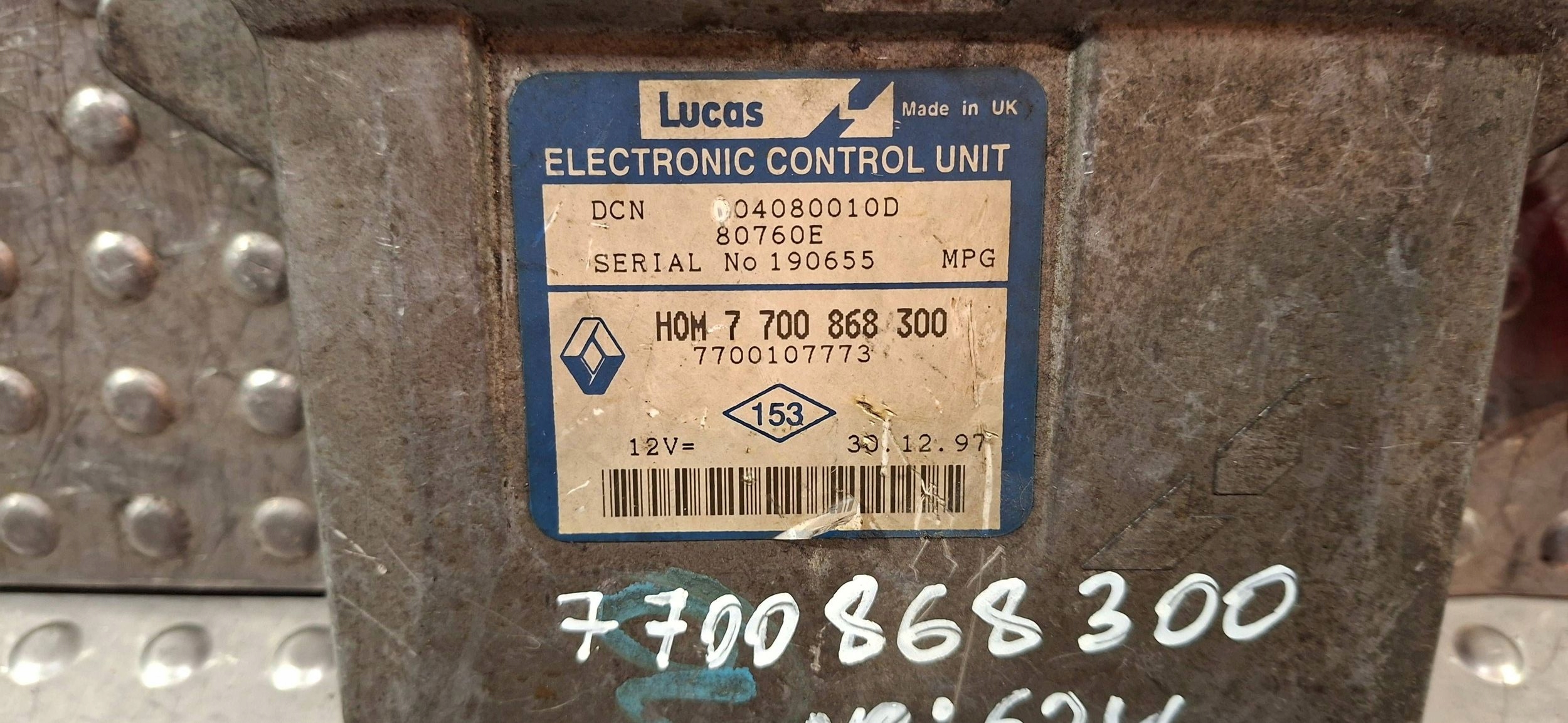 computer 7700107773 7700868300 RENAULT CLIO II KANGOO 1.9 D