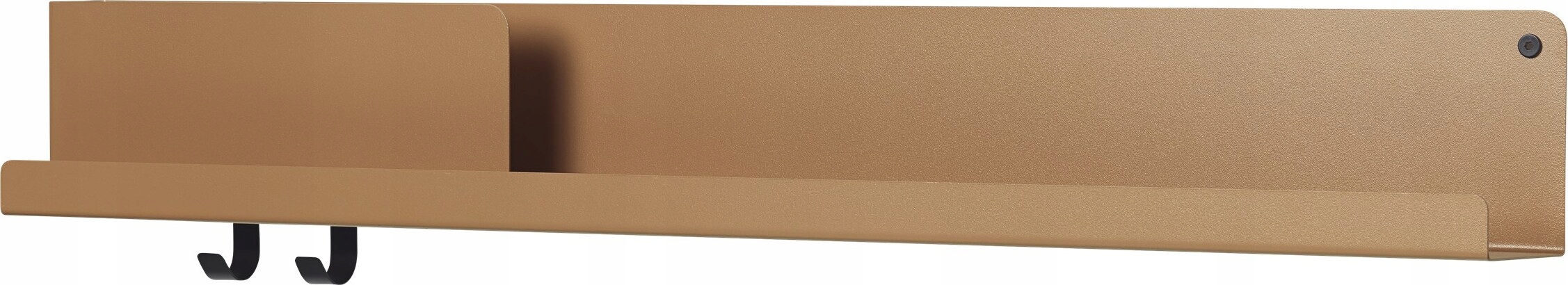 Muuto Folded Organizér Oceľová nástenná polica 96 cm, oranžová