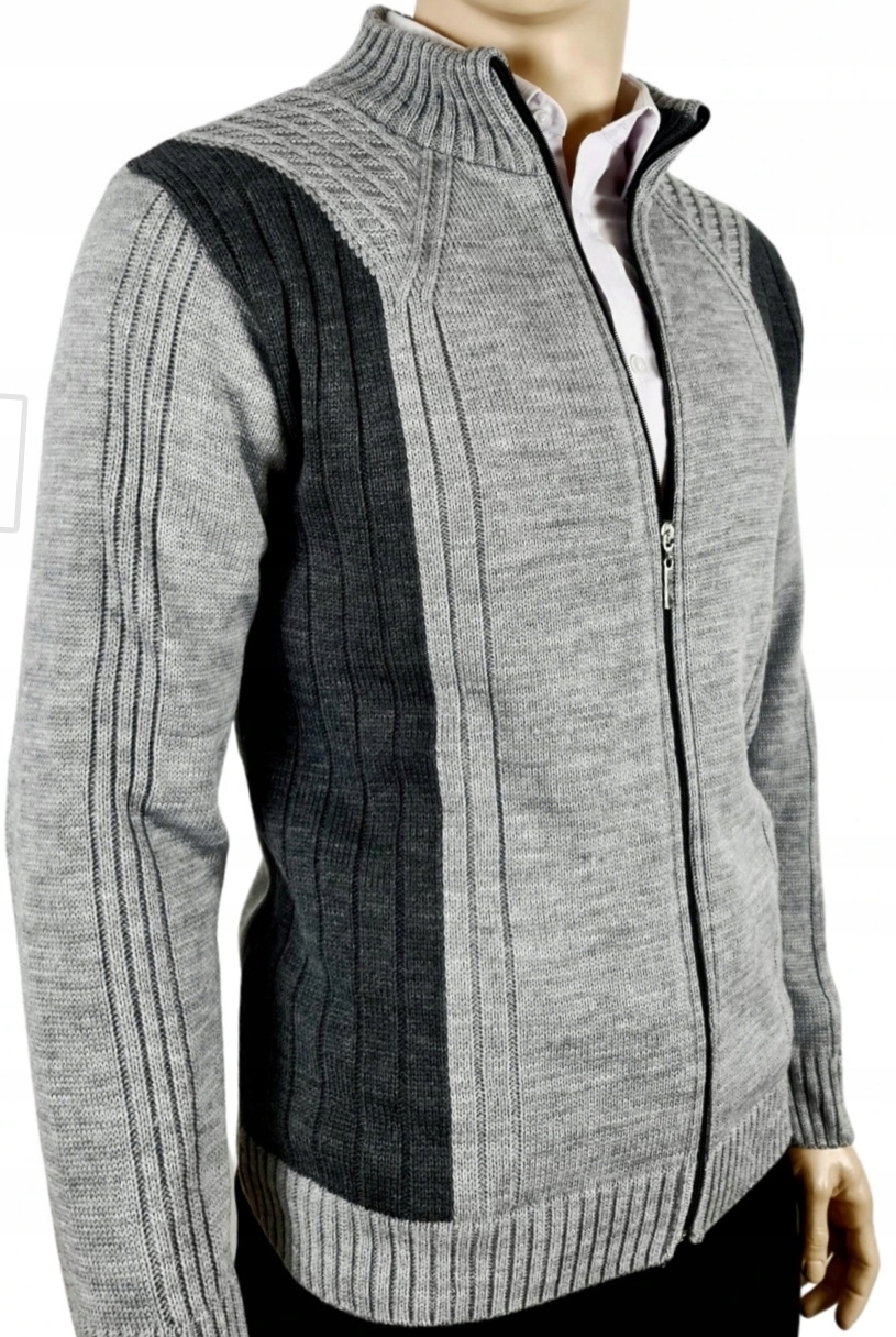 

sweter rozpinany N58e wyszczuplający PLszary XXXXL