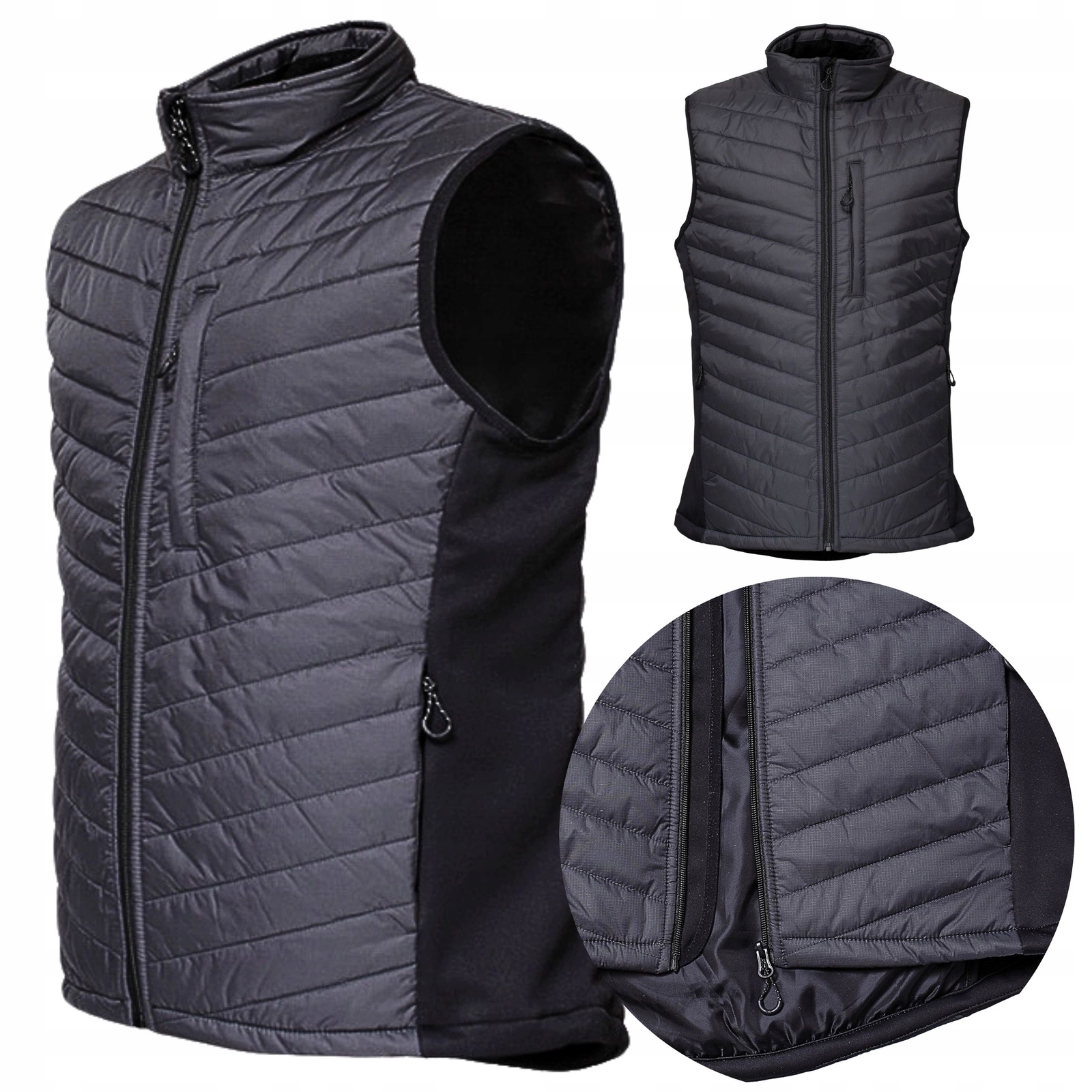 Kamizelka robocza ocieplana pikowana elastyczna BoSafety Bergen 1602 S