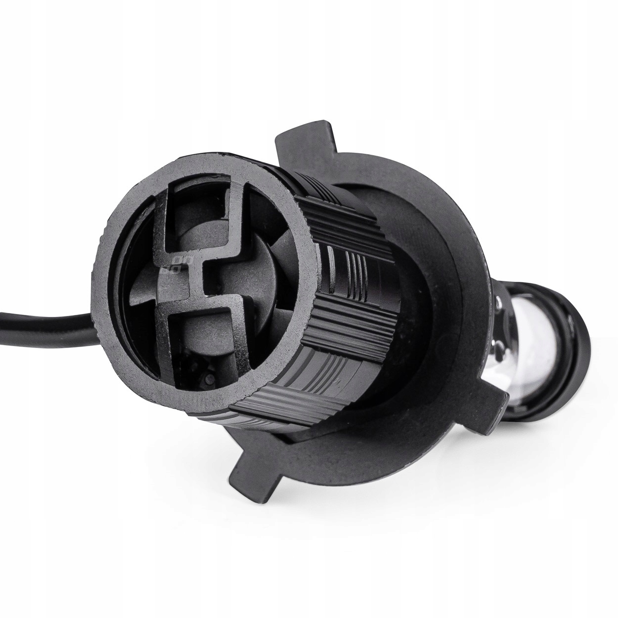 Żarówki samochodowe LED H4 soczewka 6000K Canbus AMIO-03667 Model PL LENS H4