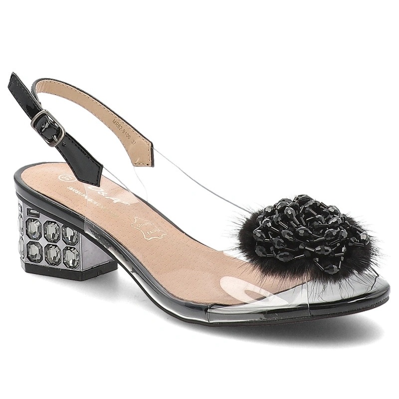 Dámské sandály D&a by S.Barski, černé, MR62-9100 Black