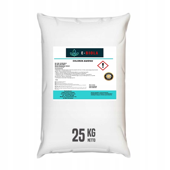 Chlorek Amonu salmiak 25KG