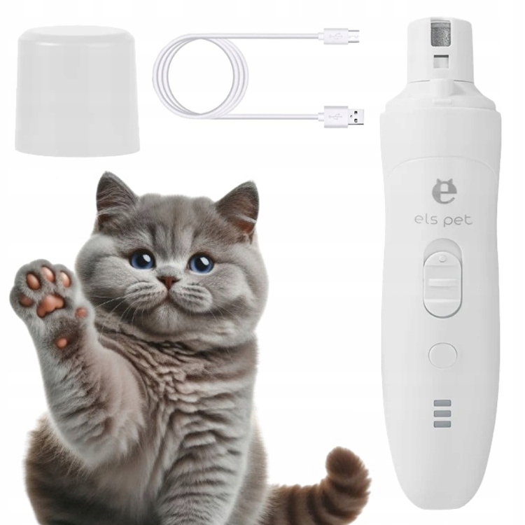 Elektrický Pilník Na Drápky pro kočky Bezdrátová Led bruska Els Pet