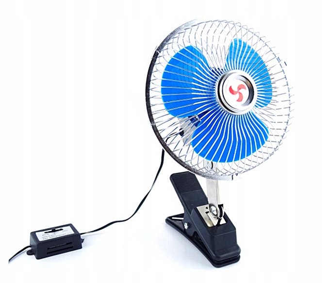 

Wiatrak Wentylator Samochodowy Obrotowy 12V Duży X