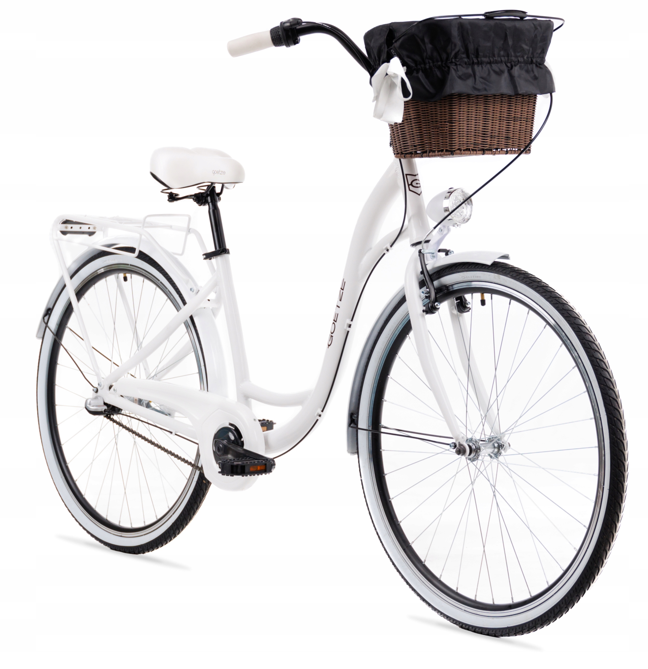 Rower miejski Goetze 28 3b ALU+kosz Lekka Damka