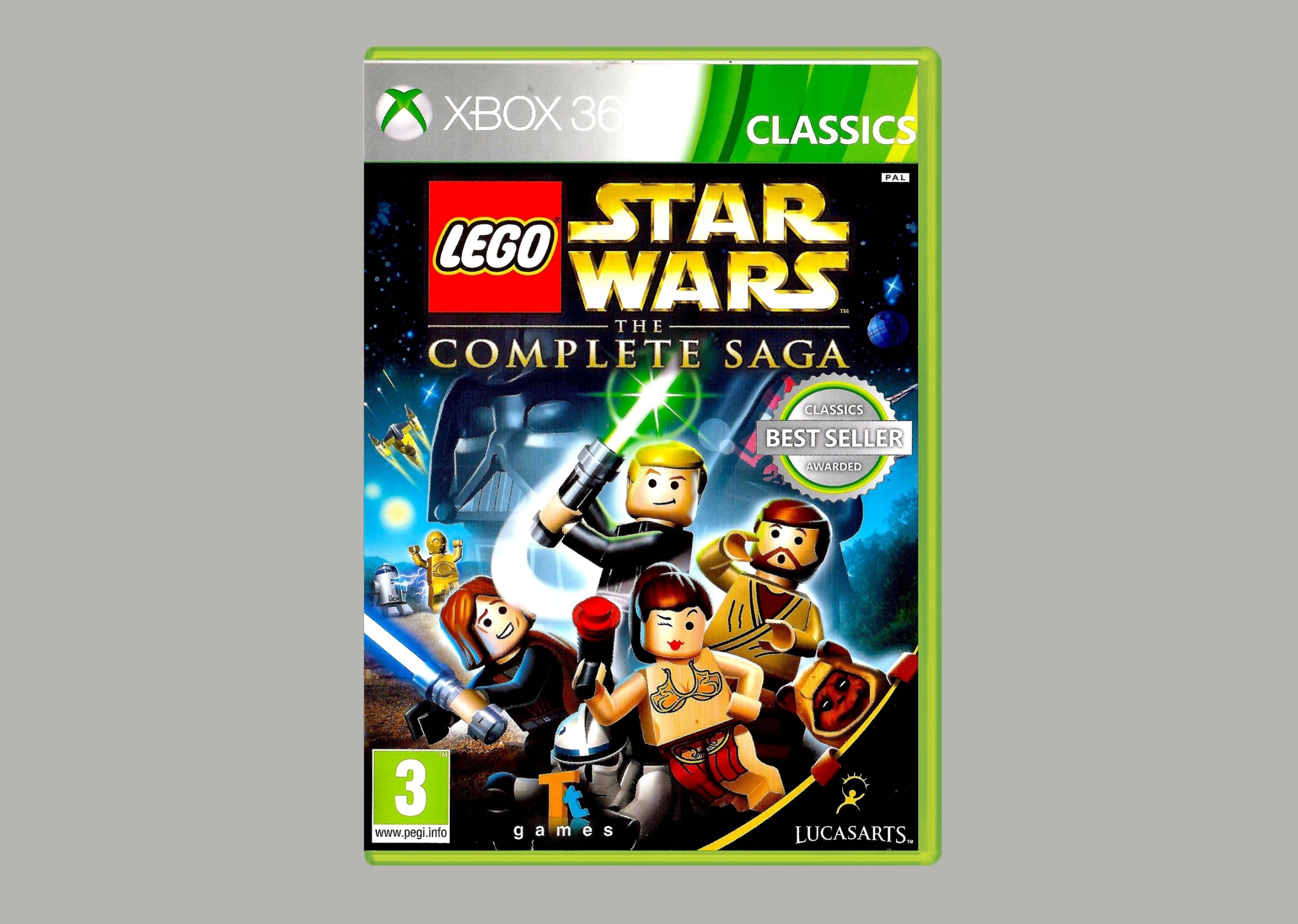 XBOX 360 LEGO STAR WARS: THE COMPLETE SAGA Wersja językowa Angielska Angielska - dialog Angielska - napisy
