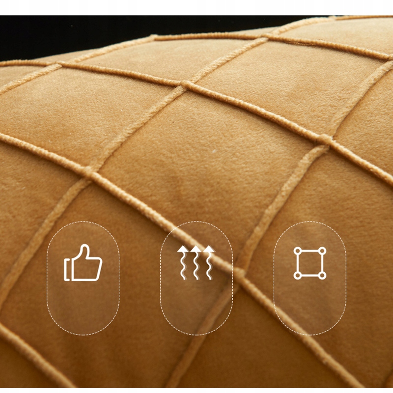 Aksamitne oparcie sofy, poduszka, zdejmowane i zmywalne50x30cm Kolor odcienie niebieskiego