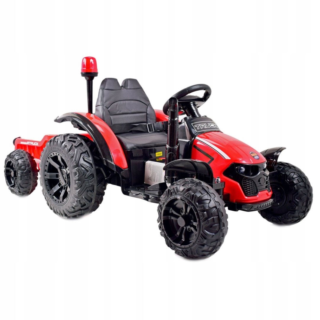 Traktor Truck Z Przyczepą I Kogutem, Miękkie Koła, Miękkie Siedzenie,