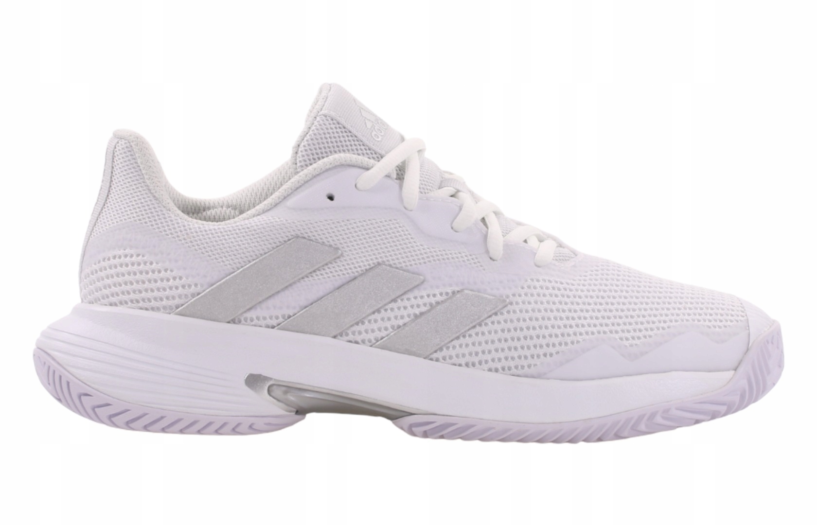 Dámské boty adidas CourtJam Control W GY1334 bílo-stříbrné 38 2/3