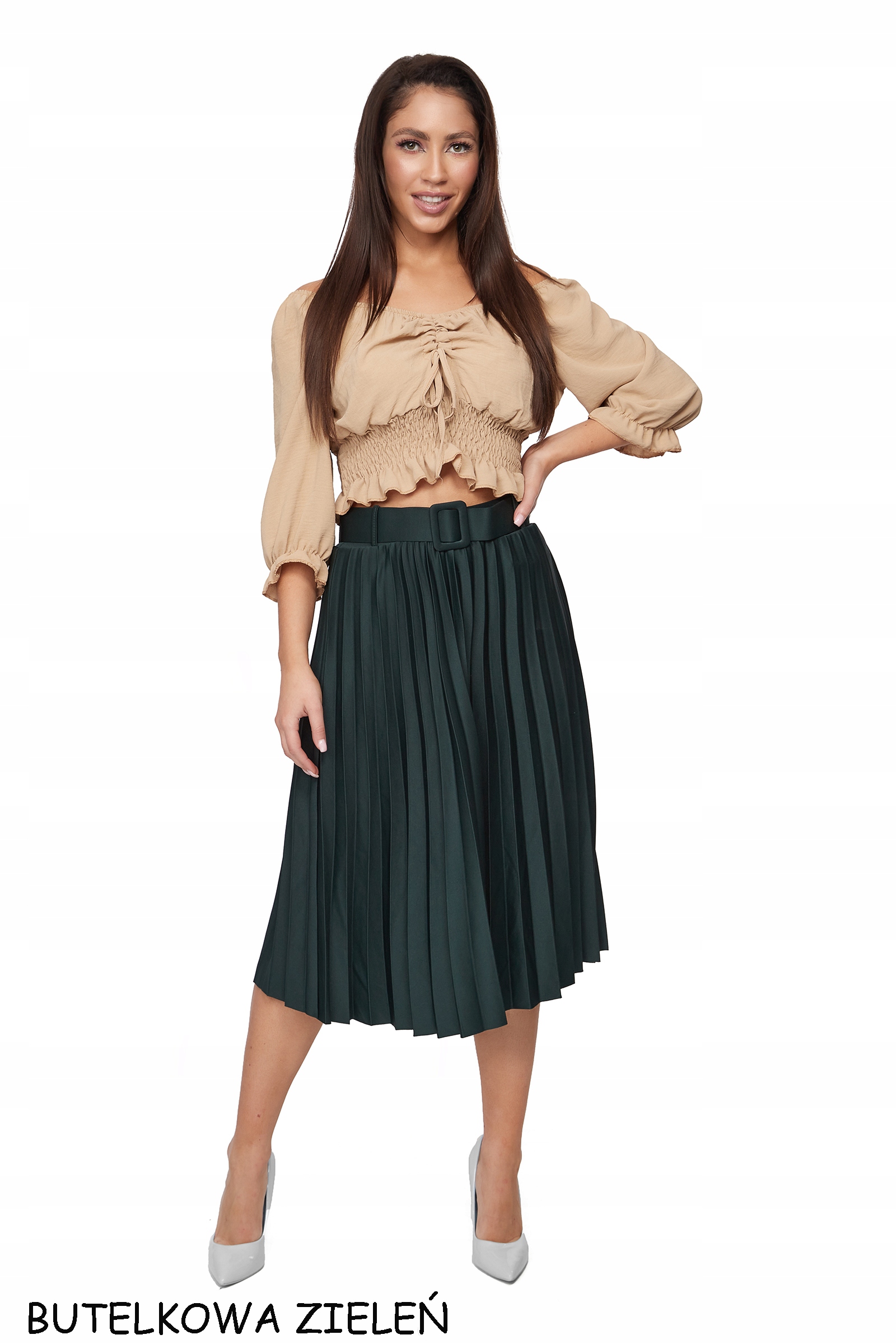 802__SPÓDNICA PLISOWANA PASEK GUMKA Płeć kobieta