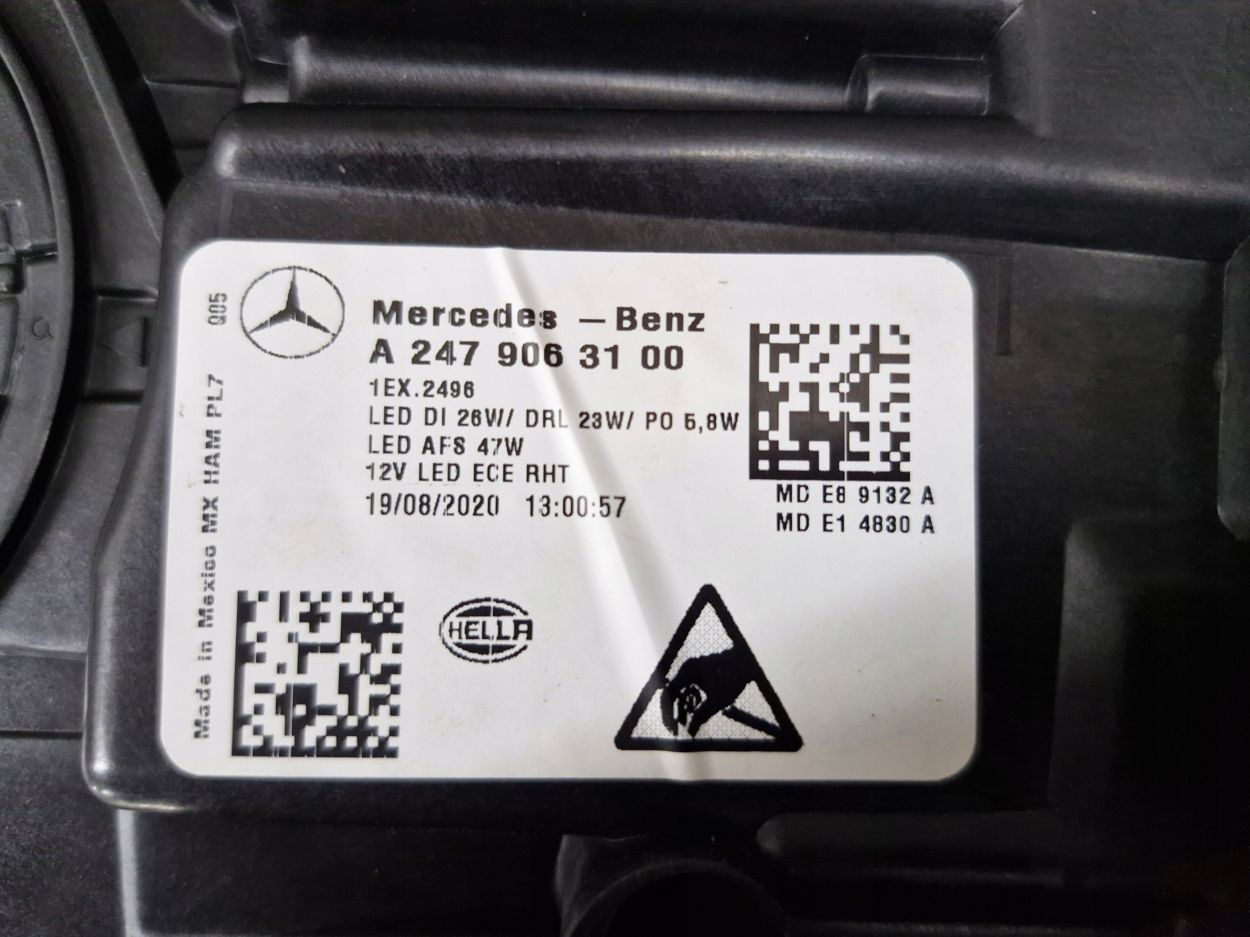 light left Mercedes GLB W247 Full Led High Performance Led